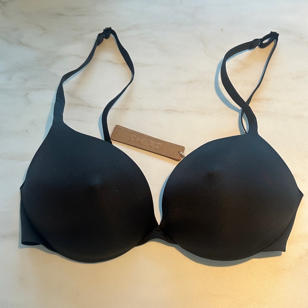 SKIMS ULTIMATE BRA NIPPLE PUSH-UP BRA | ONYX 34C